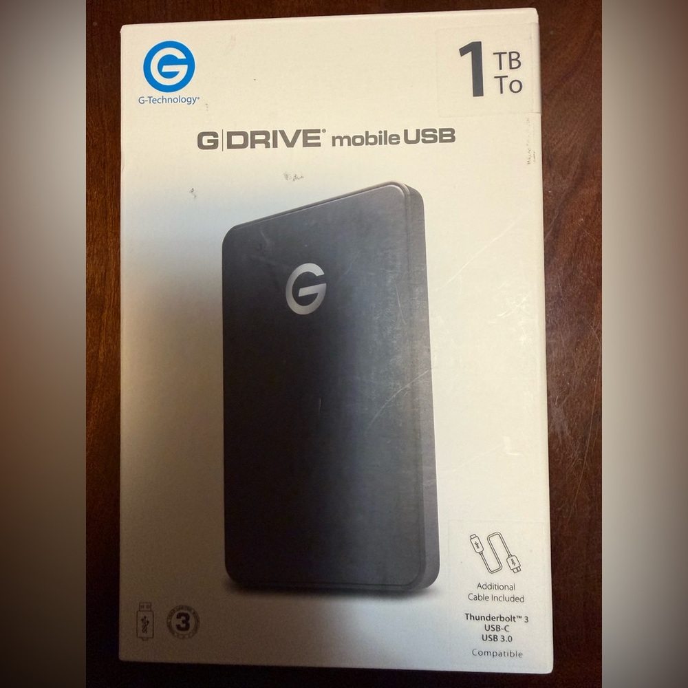 G-Technology G-DRIVE Mobile USB. New/unopened box.